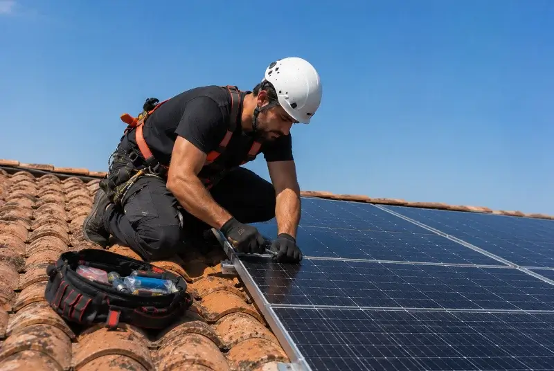 Maintenance et monitoring de panneaux solaires à Moncheaux