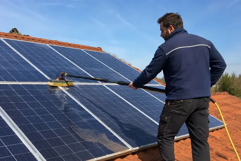 Nettoyage et entretien de panneaux solaires à Moncheaux